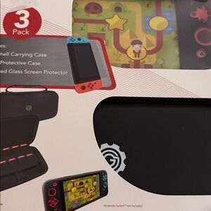 Nintendo Switch Three Pack case holder and screen protector
